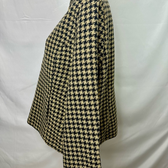Brownstone Studio Vintage Petites Black and Tan Houndstooth Jacket Size PXL - Picture 4 of 8
